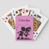 Ik hou van je speelkaarten (Achterkant)