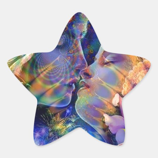 Ik hou van je ster sticker (Voorkant)