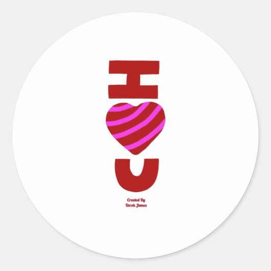 Ik hou van je Sticker (Voorkant)