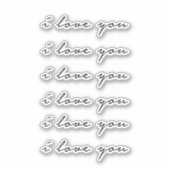 Ik hou van je sticker (Voorkant)