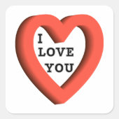 Ik hou van je Sticker (Voorkant)