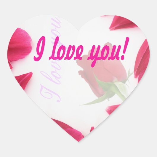 Ik hou van je - Stickers (Voorkant)