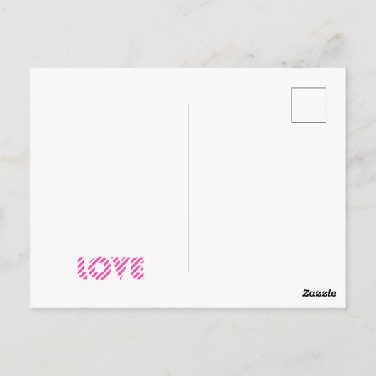 Ik hou van je stijlvolle Trendy Chic Girly Font Sc Briefkaart (Achterkant)