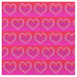 Ik hou van je stof roze achtergrond