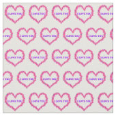 Ik hou van je stof witte achtergrond (Close Up)