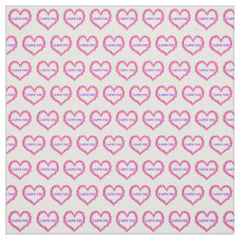 Ik hou van je stof witte achtergrond