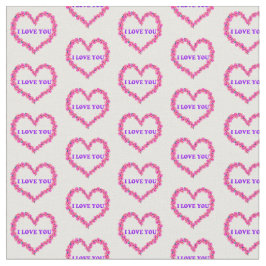 Ik hou van je stof witte achtergrond