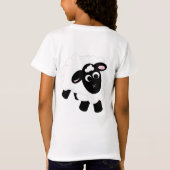 Ik hou van je stomme Cartoon Sheep T-Shirt (Achterkant)
