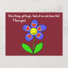 Ik hou van je stomme glimlachende ventilatorafdruk briefkaart