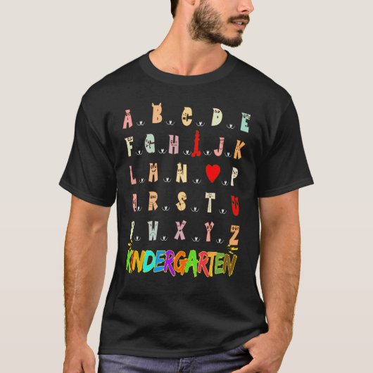 Ik hou van je stomme monster Alphabet Hallo Kiderg T-shirt (Voorkant)