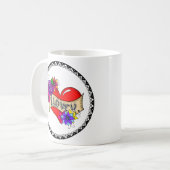 Ik hou van je | Straatkunst Graffiti Urban Heart Koffiemok (Voorkant links)