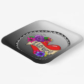 Ik hou van je | Straatkunst Graffiti Urban Heart Papieren Bordje (Gebogen)