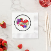 Ik hou van je | Straatkunst Graffiti Urban Heart Servet (Insitu)