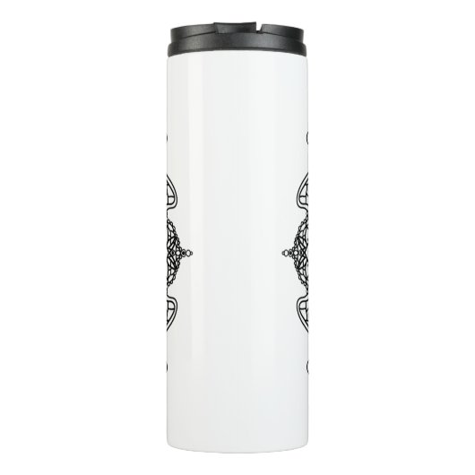 Ik hou van je | Straatkunst Urban Heart Dragonflie Thermosbeker (Achterkant)