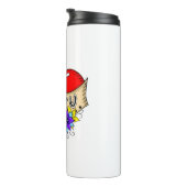 Ik hou van je | Straatkunst Urban Heart Thermosbeker (Geroteerd rechts)