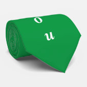 Ik hou van je Stropdas in het groen (Opgerold)