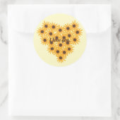Ik hou van je, Sunflower Heart Stickers (Tas)