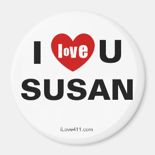 Ik hou van je Susan Magneet