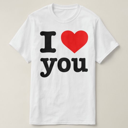 "Ik hou van je" T-shirt (Design voorkant)