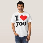 "Ik hou van je" T-shirt (Voorkant volledig)