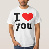 "Ik hou van je" T-shirt (Voorkant)
