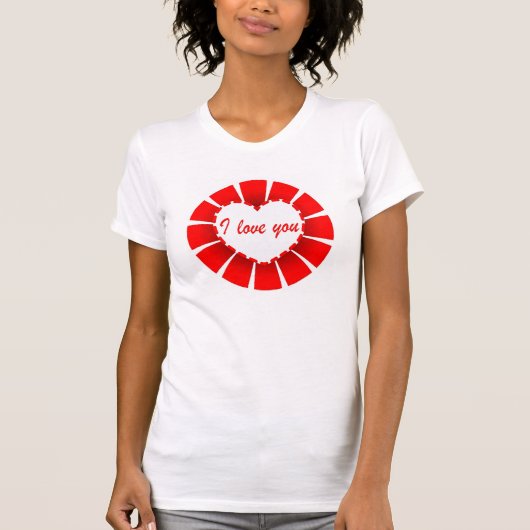 Ik hou van je t-shirt (Voorkant)
