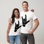 Ik hou van je T-shirt tekenen (Unisex)