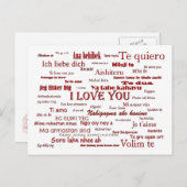 Ik hou van je taal briefkaart (Voorkant / Achterkant)