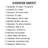 Ik hou van je taal spel Vrijgezellenfeest spel Kaart