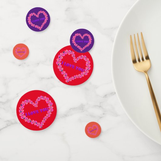 Ik hou van je tafel Confetti (Groep)