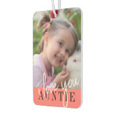 Ik hou van je tante Custom Photo Luchtverfrisser (Links)