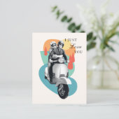 "Ik hou van je" Tanya & Greg - De Witte Lotus Briefkaart (Staand voorkant)