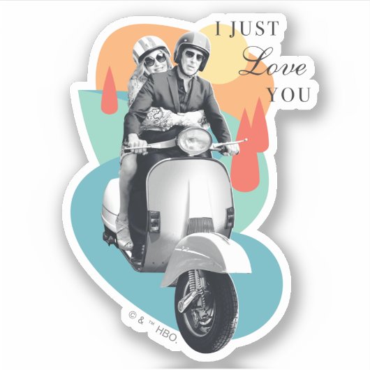 "Ik hou van je" Tanya & Greg - De Witte Lotus Sticker (Voorkant)