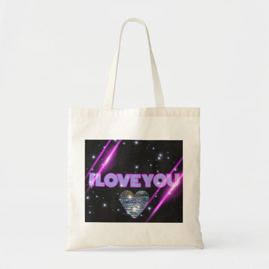 Ik hou van je tas:) tote bag (Voorkant)