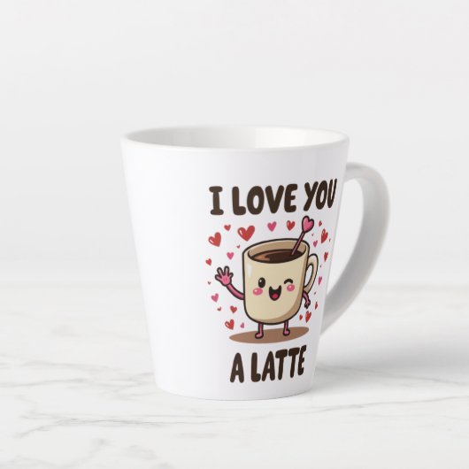 IK HOU VAN JE TE LAAT LATTE MOK (Rechterhoek)