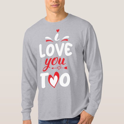 Ik hou van je te Svg Valentijn T - Shirt grafisch
