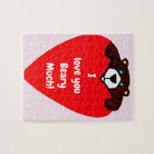 "Ik hou van je", TEDDY BEAR puzzel (Horizontaal)