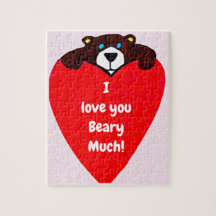 "Ik hou van je", TEDDY BEAR puzzel