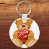 Ik hou van je teddybeer sleutelhanger (Voorkant)