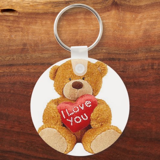 Ik hou van je teddybeer sleutelhanger (Voorkant)