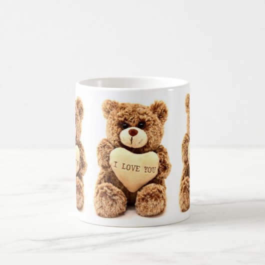 Ik hou van je teddybeer witte koffie Mok (Center)