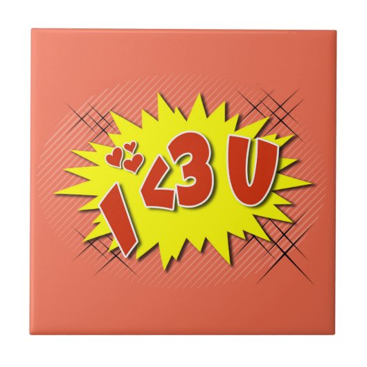 Ik hou van je tegeltje (Voorkant)