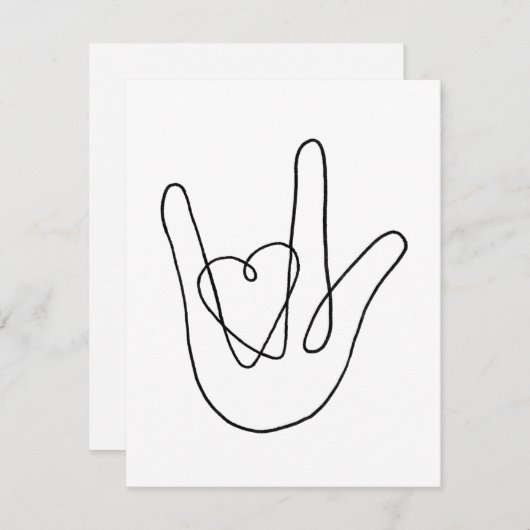 Ik hou van je Teken (Voorkant / Achterkant)