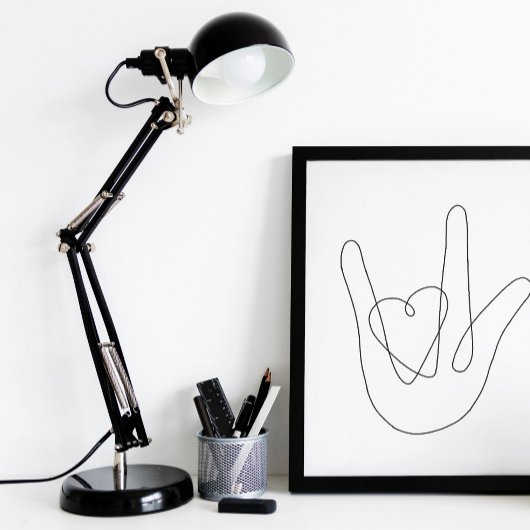 Ik hou van je Teken Poster