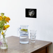 Ik hou van je TEKST GOLD HEART | aangepaste foto Folie Afdrukken (Laag (Keuken))