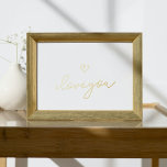 Ik hou van je TEKST GOLD HEART WALL Folie Afdrukken<br><div class="desc">Ik hou van je TEKST GOLD HEART WALL Folie Prints</div>