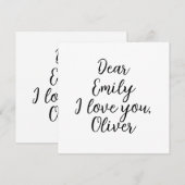 Ik hou van je tekst Sjabloon (Voorkant / Achterkant)