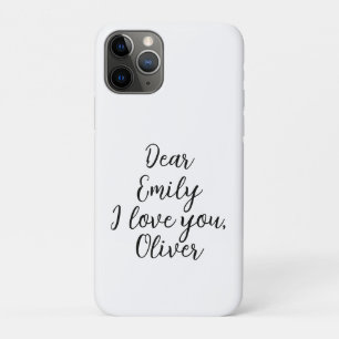 Ik hou van je tekst Sjabloon Case-Mate iPhone Case