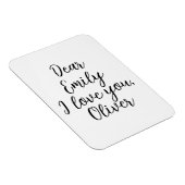 Ik hou van je tekst Sjabloon Magneet (Rechterzijde)