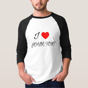 Ik hou van je tekst t-shirt